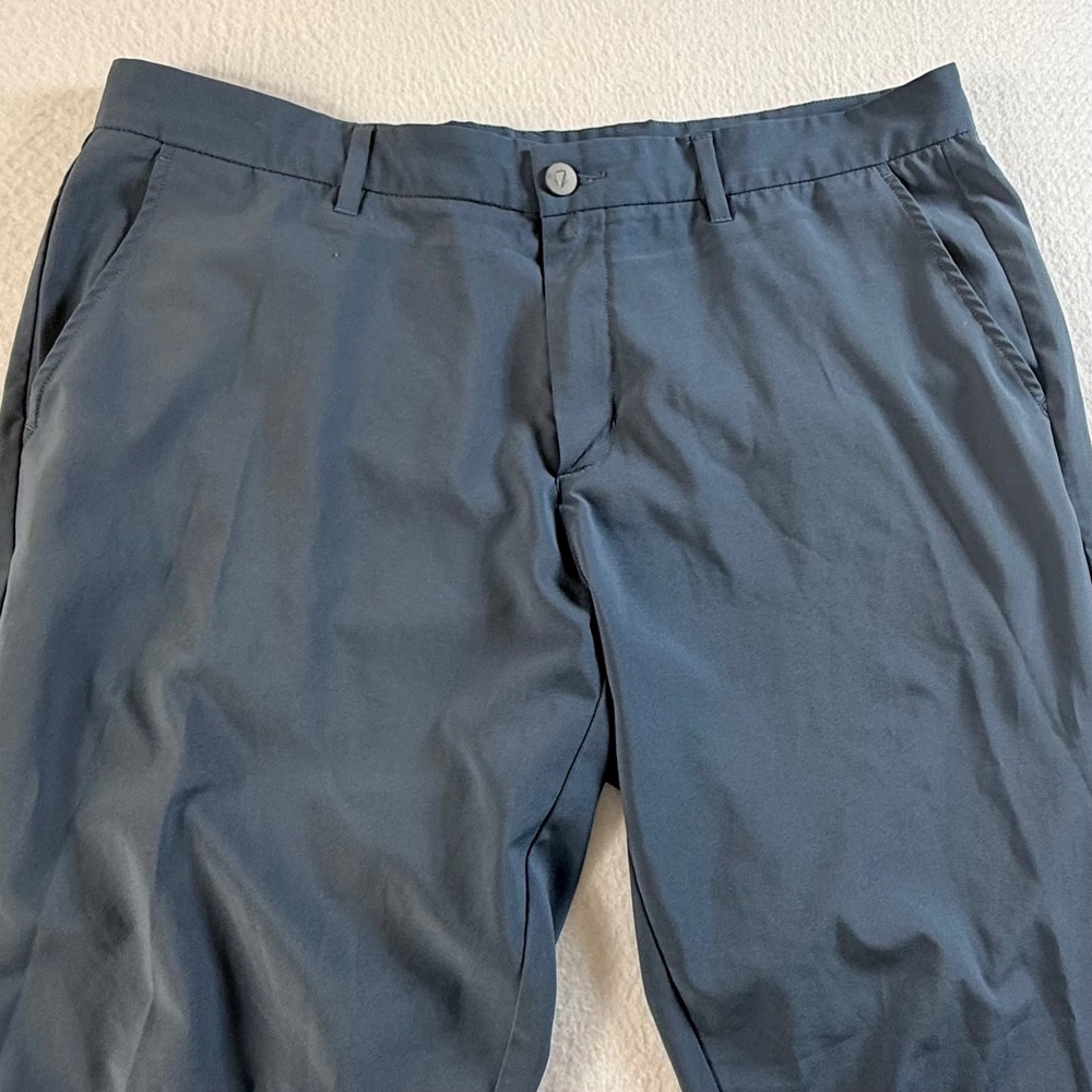 Primo Golf Jogger Pants Mens 38x26 Zipper Cuffs Performance Blue Gray